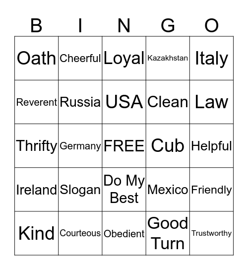 BLUE & GOLD BANQUET 2016 Bingo Card