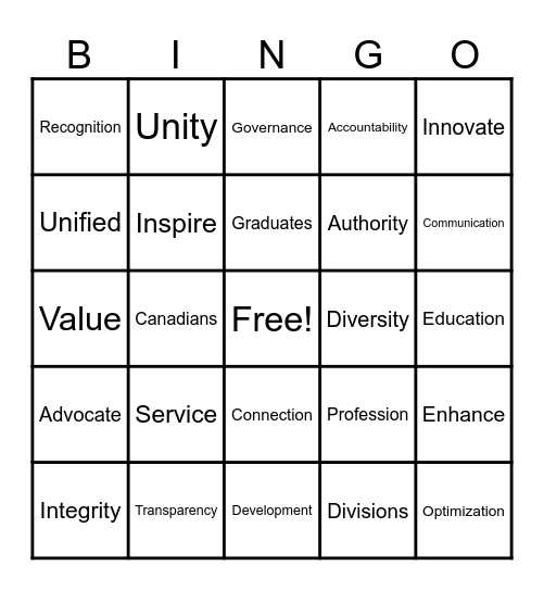 CPA Bingo Card