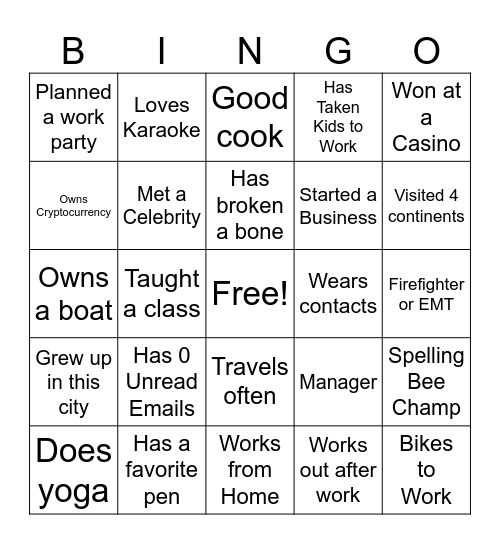 Bingo Card