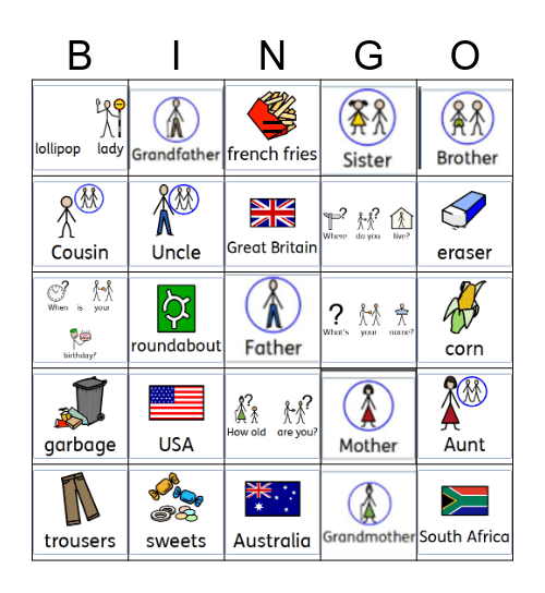 Unit 1 Review Bingo Card