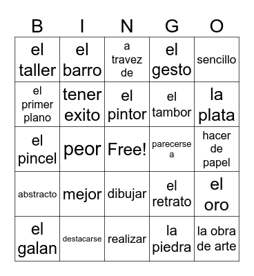 Capitulo 2 Bingo Card
