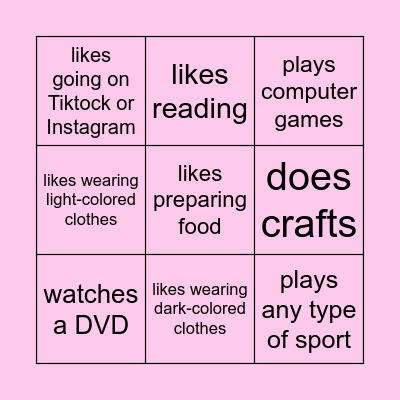 Find Someone Who... Bingo Card