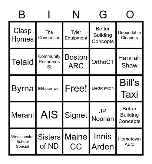 Team Day PC Contest Bingo Card