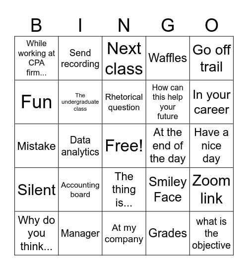 HEHE Bingo Card