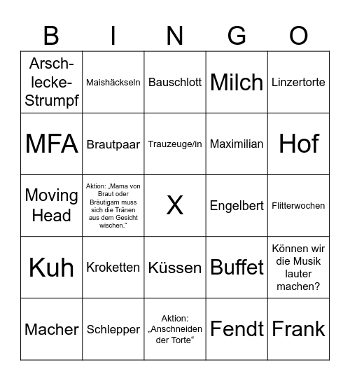 LENA & SILAS Bingo Card