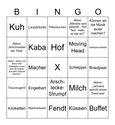 LENA & SILAS Bingo Card