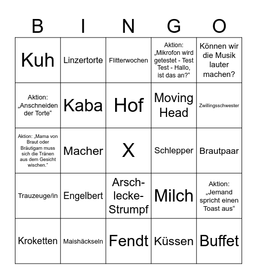 LENA & SILAS Bingo Card