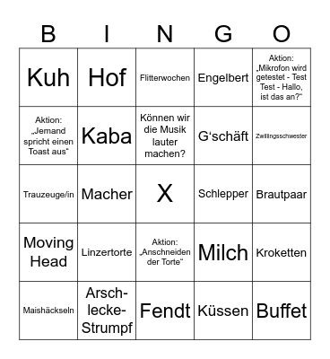 LENA & SILAS Bingo Card