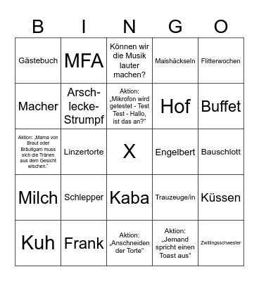 LENA & SILAS Bingo Card