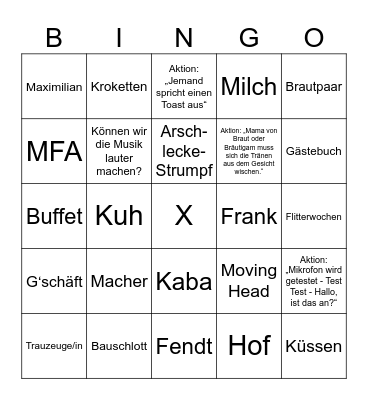 LENA & SILAS Bingo Card