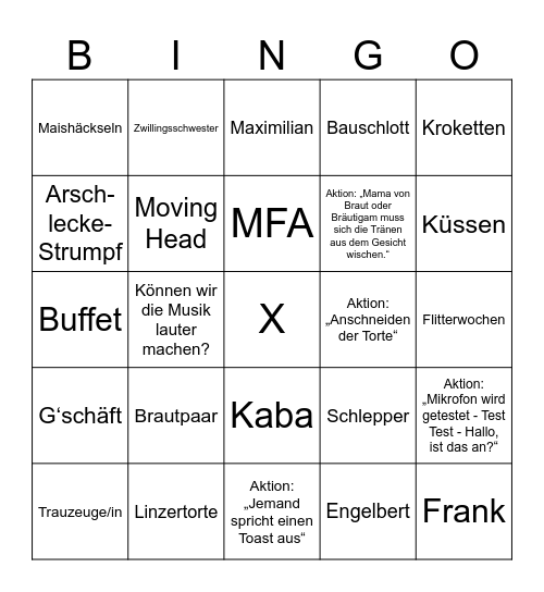 LENA & SILAS Bingo Card
