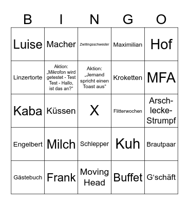 LENA & SILAS Bingo Card