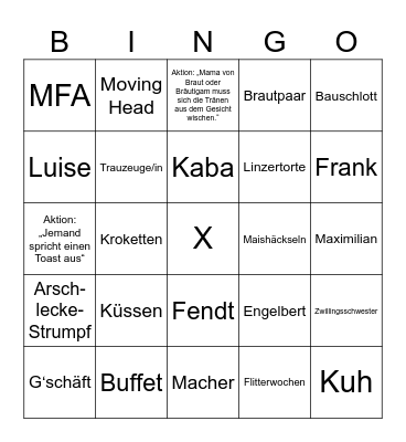 LENA & SILAS Bingo Card