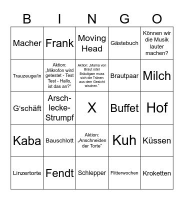LENA & SILAS Bingo Card
