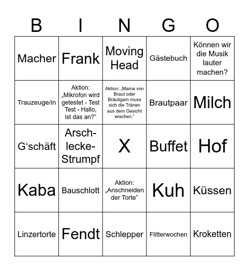 LENA & SILAS Bingo Card