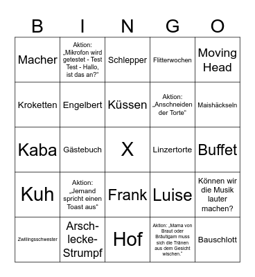 LENA & SILAS Bingo Card