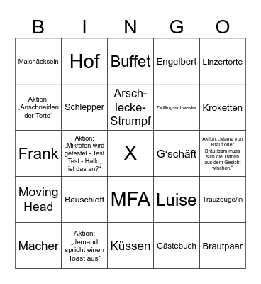 LENA & SILAS Bingo Card