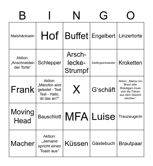 LENA & SILAS Bingo Card