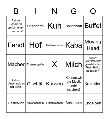 LENA & SILAS Bingo Card