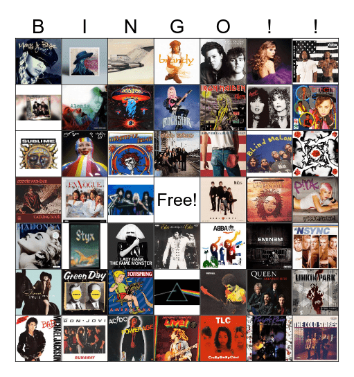 Music!!! Bingo Card