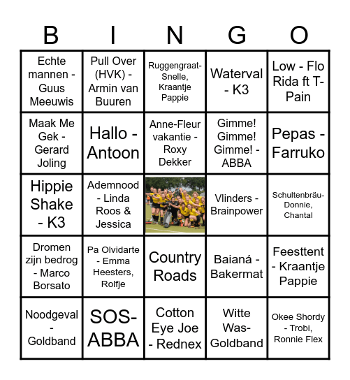 CRAZY MUSIC BINGOOO Bingo Card