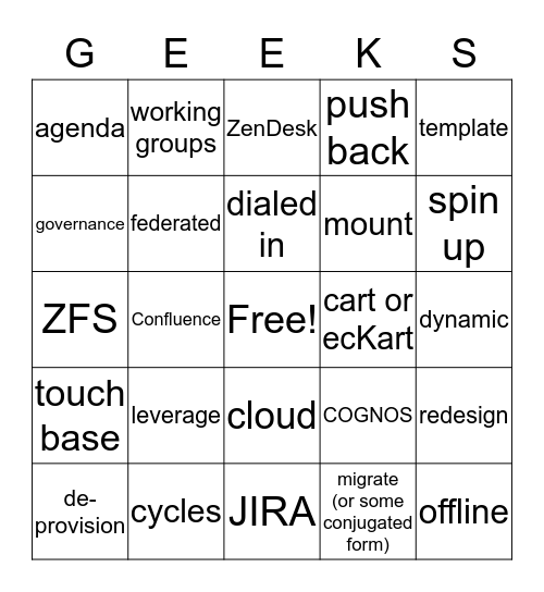 SITS' "Alleviate Your Boredom" Bingo Card Bingo Card