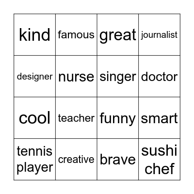 Unit 5 Bingo Card