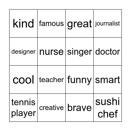 Unit 5 Bingo Card