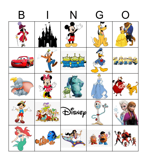 Disney Bingo Card