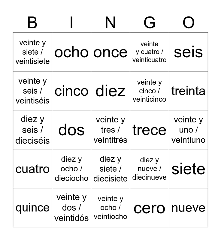 spanish-numbers-0-30-bingo-card