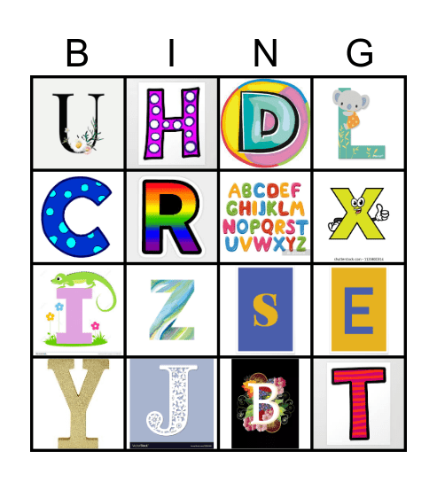 Alphabet Bingo-January 31, 2022 @ 6:30 pm via Zoom Bingo Card