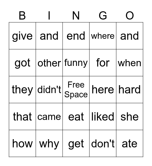 Orange 13 Bingo Card
