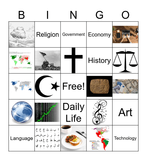 Culture in general Bingo Card