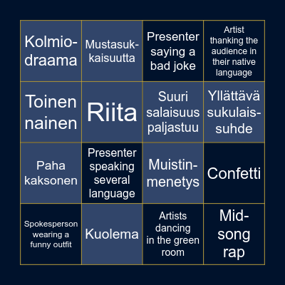 TELENOVELA BINGO Card