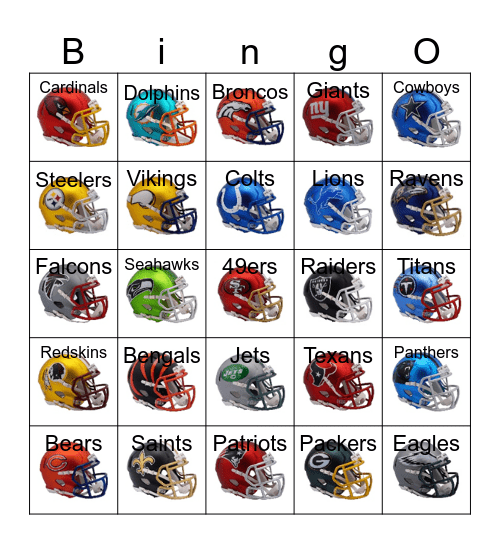 Football Bingo Card