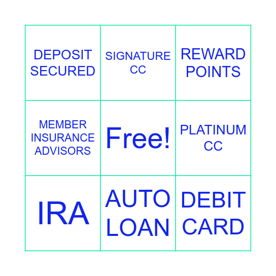 DCCU BINGO Card