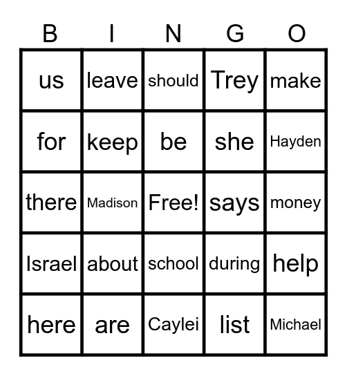 Laws Keep Us Safe Vocabulary Bingo Card
