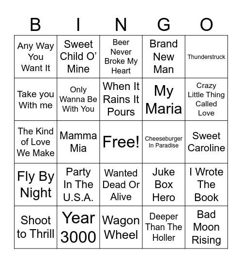 Her Mix Bingo Card