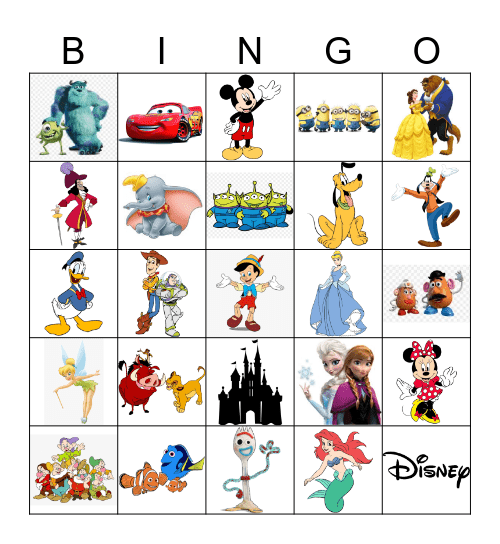 Disney Bingo Card