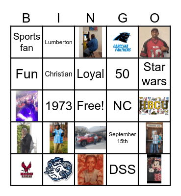 Orsby's 50th Birthday Bingo Card