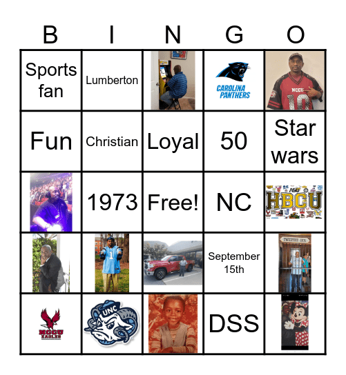 Orsby's 50th Birthday Bingo Card