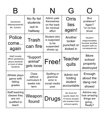 UMA Bingo! Bingo Card