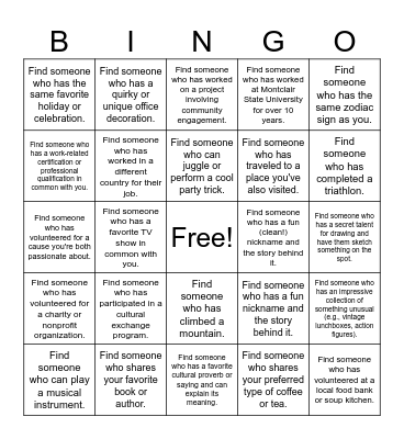 CETL BINGO Card