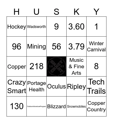 HUSKY BINGO Card