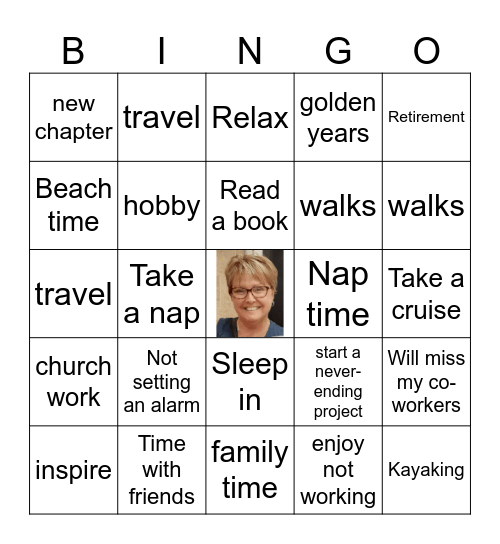 Retirement Bingo Card