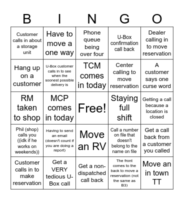 Shhh Bingo Card