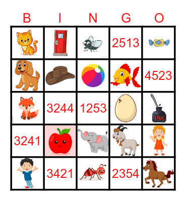 ABC and 123 Bingo Card