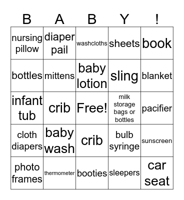 Little Miss Stevens Baby Shower Bingo Card