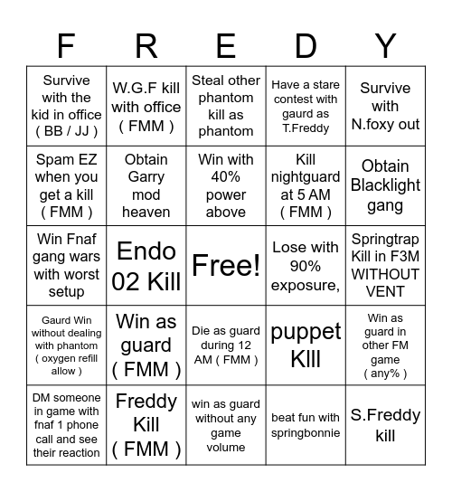 PROTO GAME AND STUFF BINGO Card