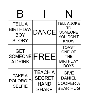 BINGO Card